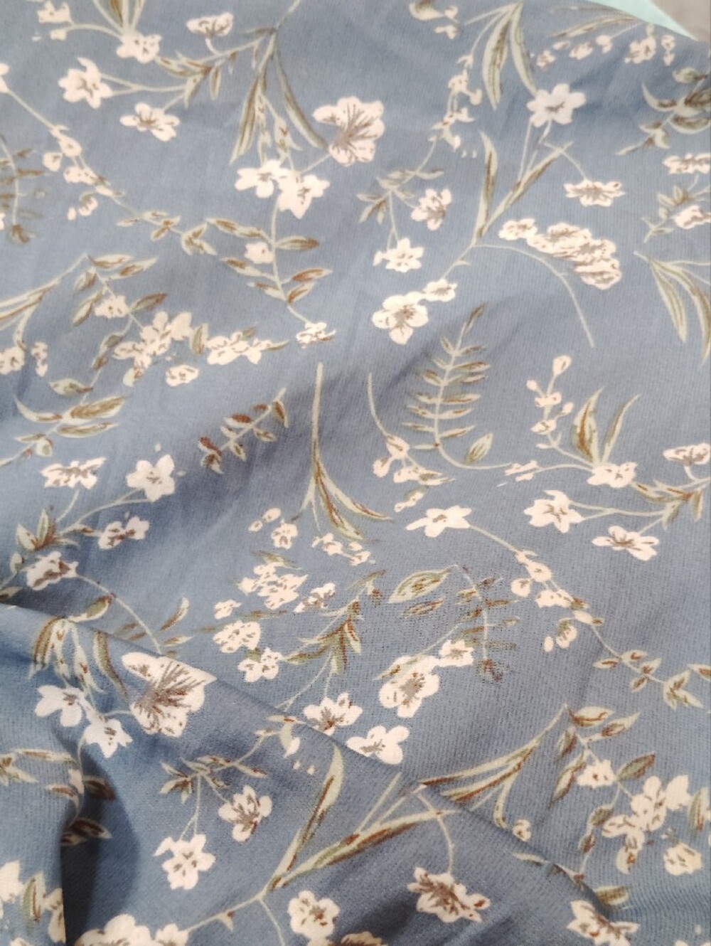 BloomChic Blue Floral Maxi Dress with White Print - Picture 7 of 8